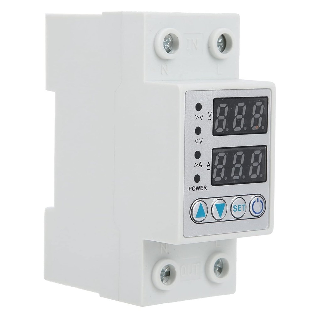 DIGITAL DISPLAY VOLTAGE & CURRENT PROTECTOR 2P 63A
